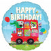 Party Bus Birthday 18" Round Foil Balloon