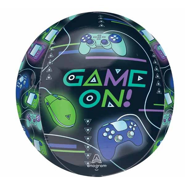 Game On 16" Orbz Foil Balloon