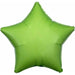 19 Inch Kiwi Green Star Foil Balloon, Flat
