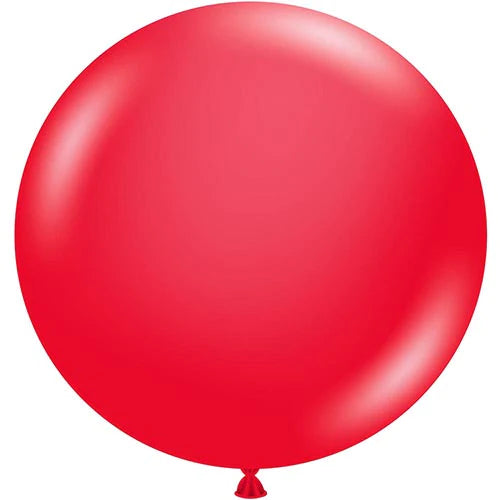 Tuftex Giant Red Round Latex Balloons 36" (2/Pk)
