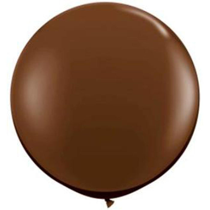 Qualatex Chocolate Brown 36" Latex Balloons (2/Pk)