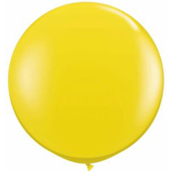 36" Citrine Yellow Latex Balloons - Pack Of 2 (Qualatex)