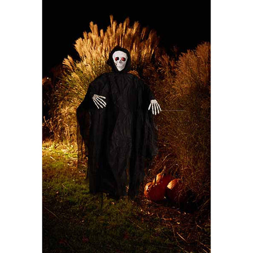 "36" Hanging Photoreal Lite Up Reaper - Scary Halloween Decoration"