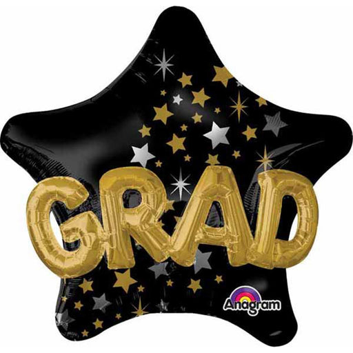 36" Multi Congrats Grad Star Balloon Package.