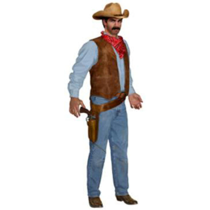 "36" Poseable Jointed Cowboy For Western-Themed Parties"