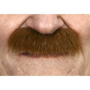 Auburn Self-Adhesive Costume Moustache, 8.5 x 3.5 cm