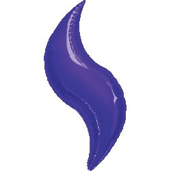42 Inch Purple Curve SuperShape Foil Balloon