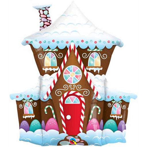  37″ Gingerbread House Christmas Foil balloon (3/Pk)