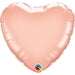 9-Inch Rose Gold Heart Foil Balloon