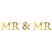 Mr & Mr Foil Wedding Streamer