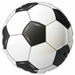 Black & White Soccer Ball Foil Balloon, 18 Inch