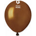 Gemar 5" Metallic Brown #066 Latex Balloons, 100 Pack