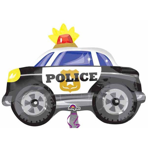 Police Car Shaped Foil Balloon, 24 Inch