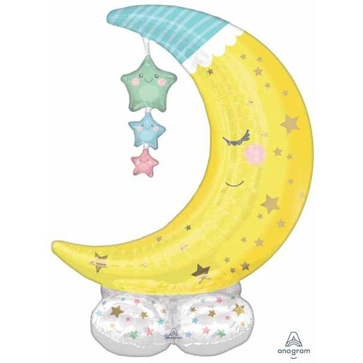 Moon & Stars AirLoonz Foil Balloon, 55 Inch