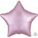 19-Inch Pastel Pink Satin Star Foil Balloon
