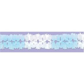 Light Blue & White Pageant Garland, 14.5 ft
