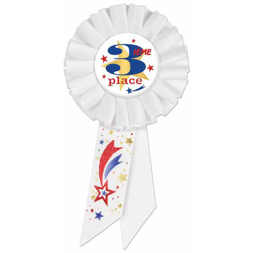 3Ieme Place Rosette - Third Place Award Ribbon