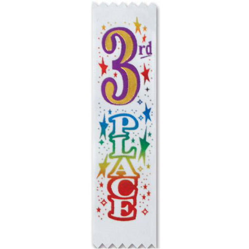 "3Rd Place Ribbons - Value Pack Of 10"