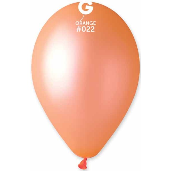 Gemar 12-Inch Neon Orange Latex Balloons #022, 50 Count