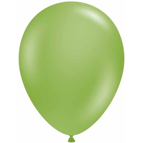 TUFTEX 11 Inch Fiona Green Latex Balloons, 100 Count