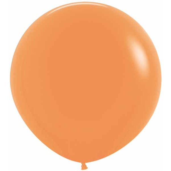 Sempertex Neon Orange 24-Inch Latex Balloons, 10-Pack