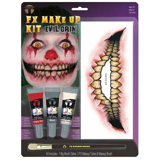 Tinsley Transfers Evil Grin Makeup & Tattoo Kit