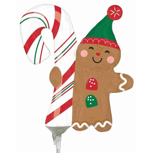 Gingerbread Man Mini Shape Foil Balloon
