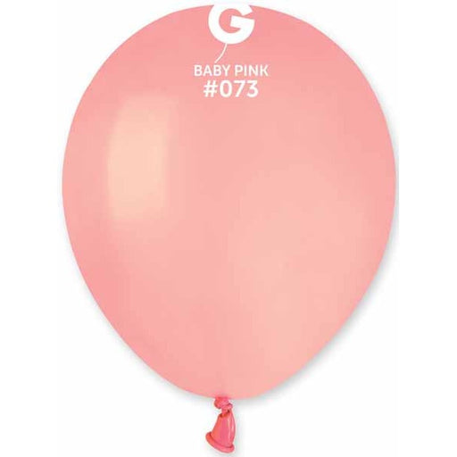 Gemar 5-Inch Baby Pink #073 Latex Balloons, 100 Count