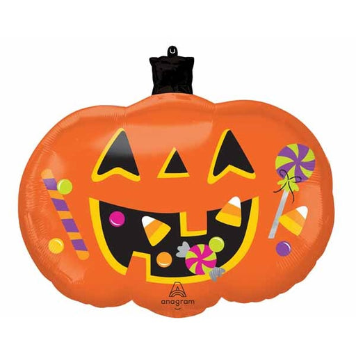 24" Pumpkin Trick or Treat Foil Balloon