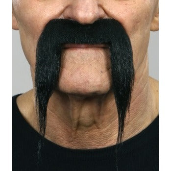 Black European-Style Self-Adhesive Moustache, 10 x 15 cm
