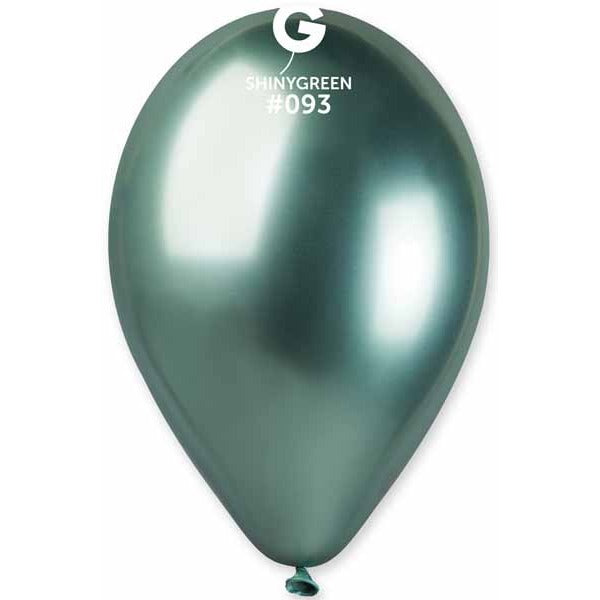 Gemar 13-Inch Shiny Green #093 Latex Balloons, 25 Count