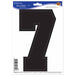 Black Number 7 Peel N Place Decoration