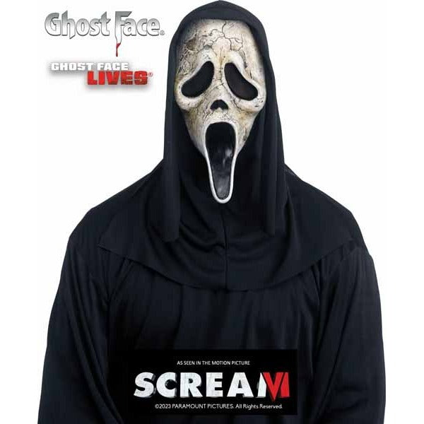 Ghost Face Aged Adult Mask