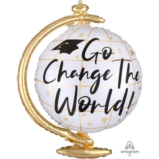 Go Change the World 23-Inch Graduation Foil Balloon