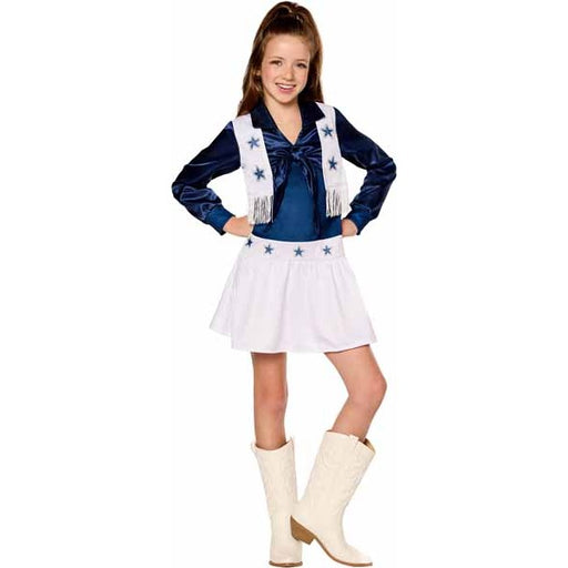 Dallas Cheer Duty Costume Dress, Youth Small