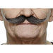 MOUSTACHE BLACK/GREY 13 CM X 4 CM
