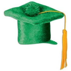 Green Graduation Cap Hair Clip