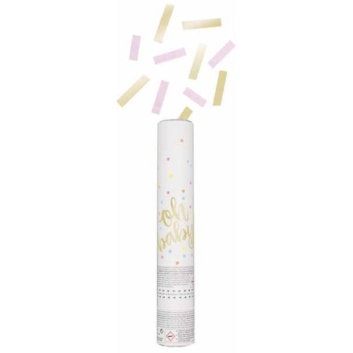 Pink & Gold Oh Baby Confetti Cannon