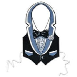 Plastic Tuxedo Vest for Awards Night Parties