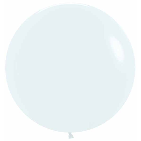 Sempertex White 24-Inch Latex Balloons, 10 Pack