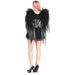 Black Fabric Feather-Look Costume Wings
