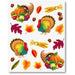 Large Thanksgiving Stickers, 4 Sheets per Pack