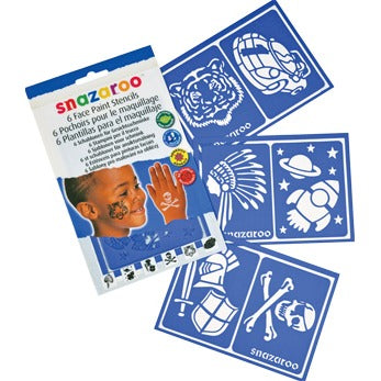 SNAZAROO STENCILS 6/SET BOYS ADVENTURE