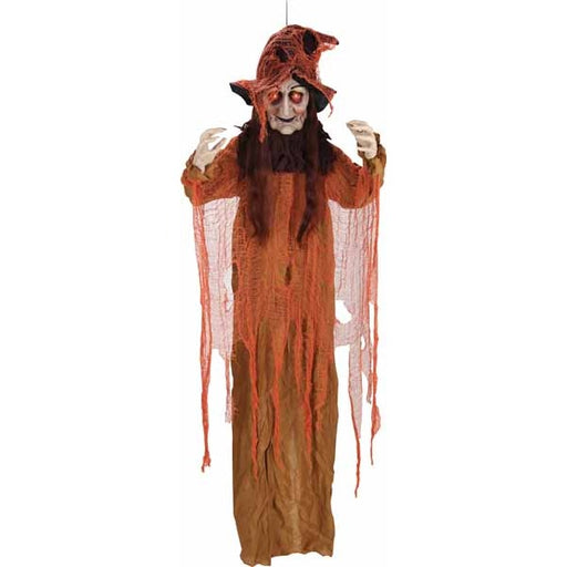 6 ft Hanging Animated Witch Halloween Decoration