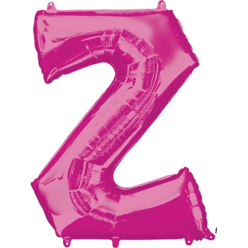 34-Inch Pink Letter Z Balloon