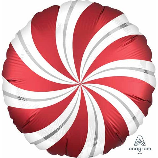 Sangria Candy Swirls 18" Round Foil Balloon