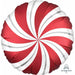 Sangria Candy Swirls 18" Round Foil Balloon