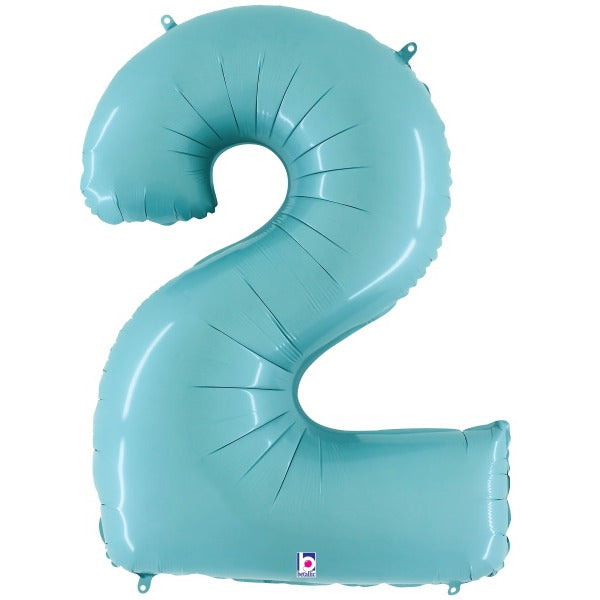 Megaloon Pastel Blue Number 2 Balloon