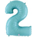 Megaloon Pastel Blue Number 2 Balloon