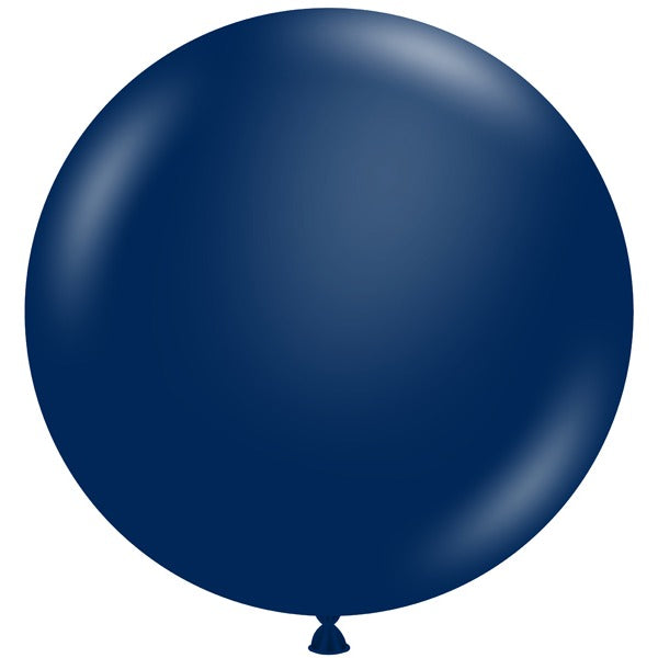 TUFTEX 24-Inch Metallic Midnight Blue Latex Balloons, 25 Count